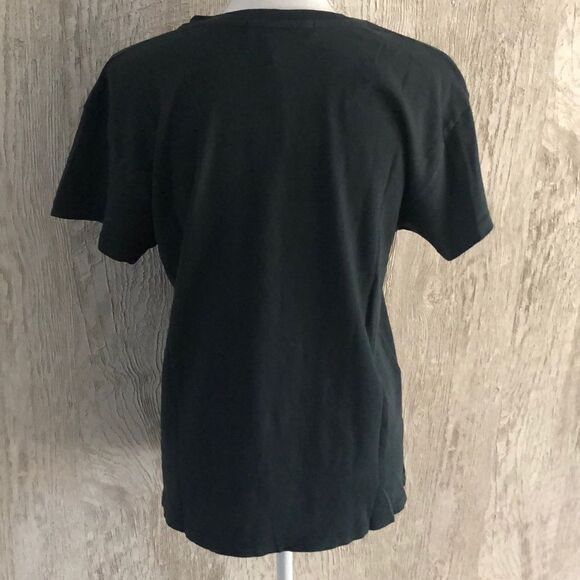 Daydreamer Rolling Stones Velvet Leopard Black Tee, Size M - Picture 5 of 8